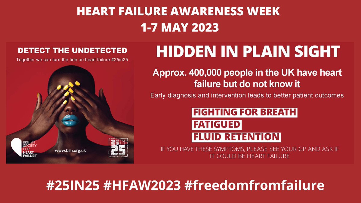 Any type of cardiomyopathy can cause heart failure. Treatment for cardiomyopathy can reduce the likelihood of HF developing, or controlling and reversing symptoms. Education and early intervention is crucial @Cardiomyopathy #detecttheundetected #HFAW2023 #Freedomfromfailure
