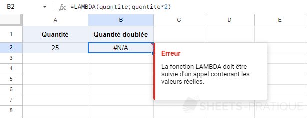 SheetsPratique's tweet photo. Comprendre la fonction #LAMBDA de #GoogleSheets 🤔

👉 https://t.co/s28N9nNQF7 https://t.co/r83qoKoDON