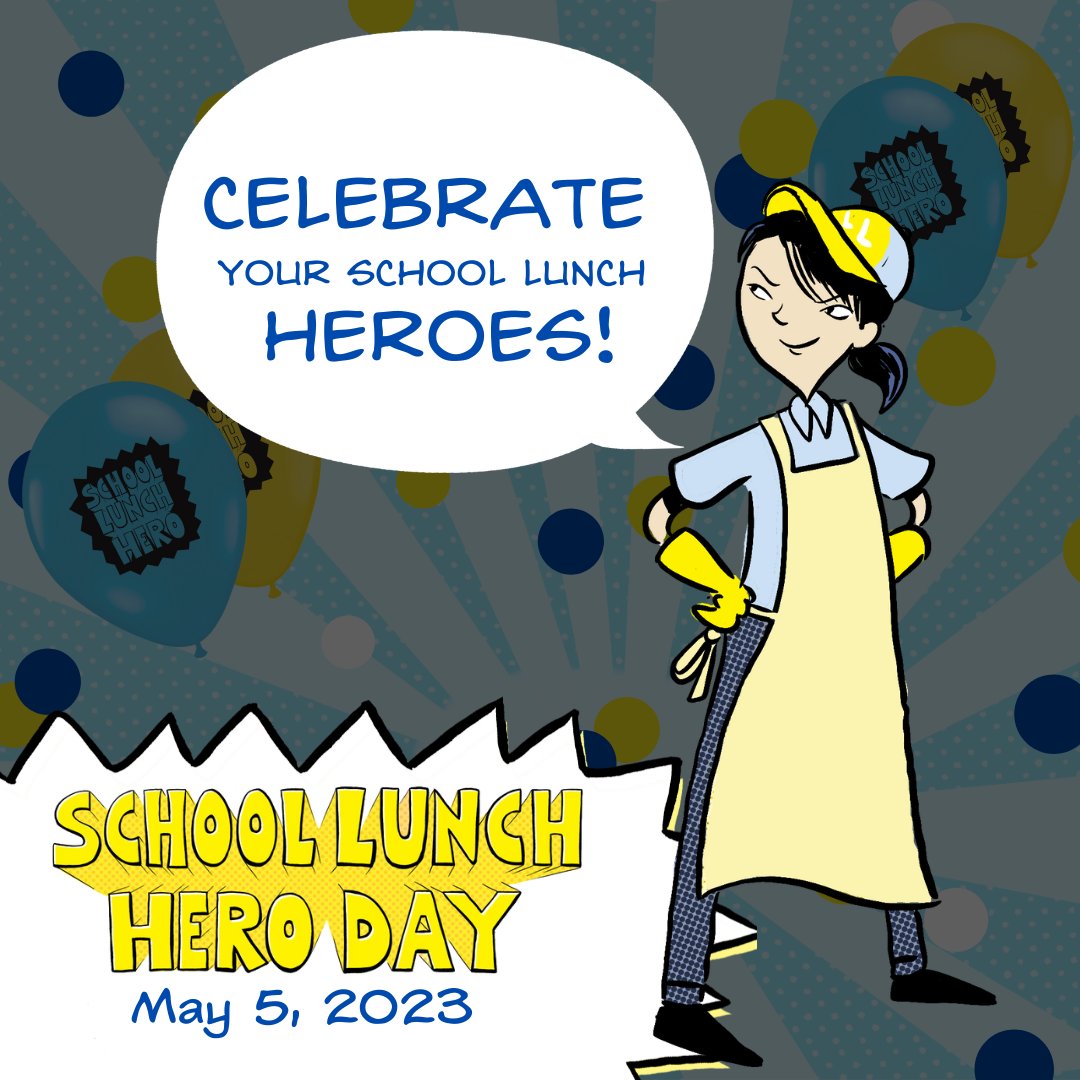 It's #SchoolLunchHeroDay! Our nutrition services team serves more than 8,000 meals each day. Truly heroic! From the kitchen to the lunchroom, our cafeteria staff ensures students eat well and are fueled for the day. We're so grateful for all you do every day. 👩‍🍳🧑‍🍳