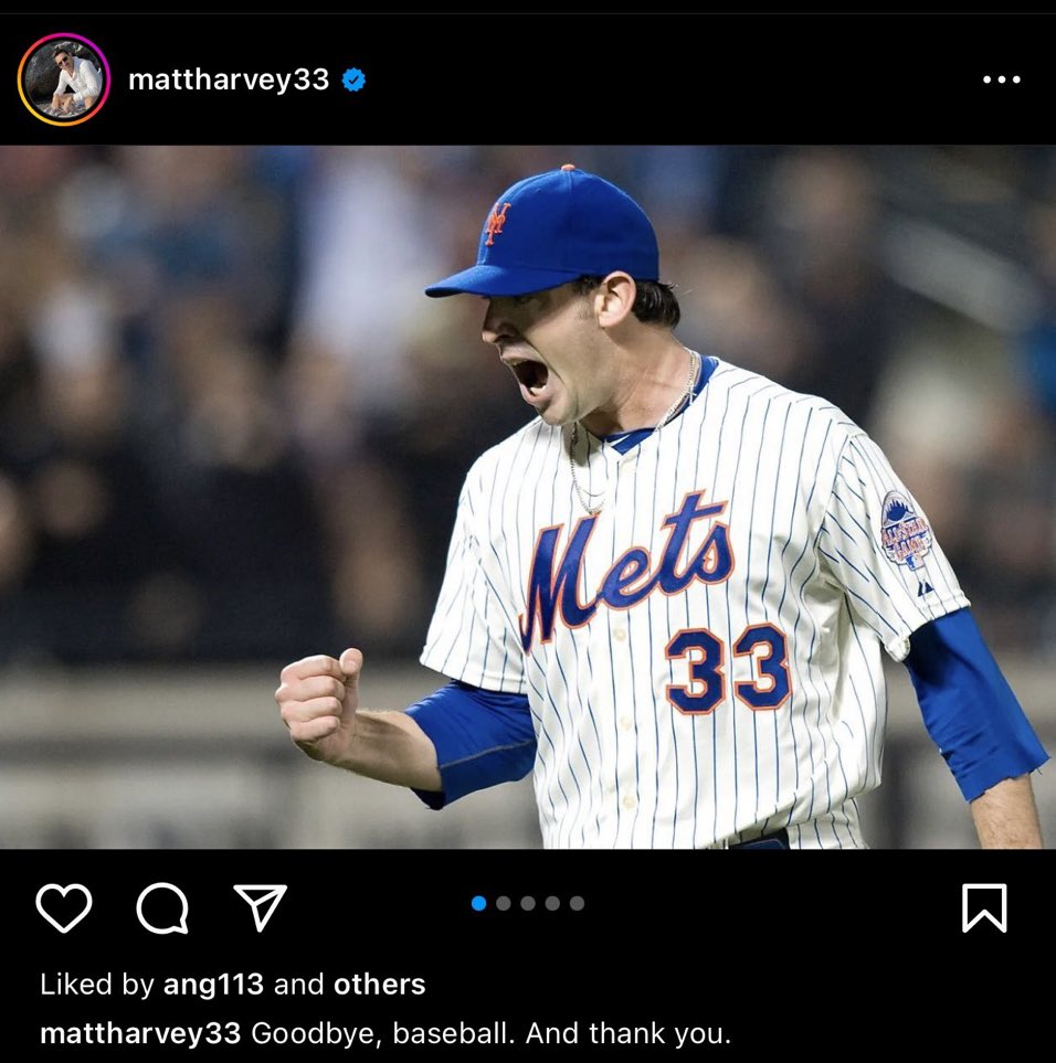 JonHeyman's tweet photo. Congrats on your retirement Matt Harvey. Harvey Days were something special. https://t.co/tc30ns1gUi