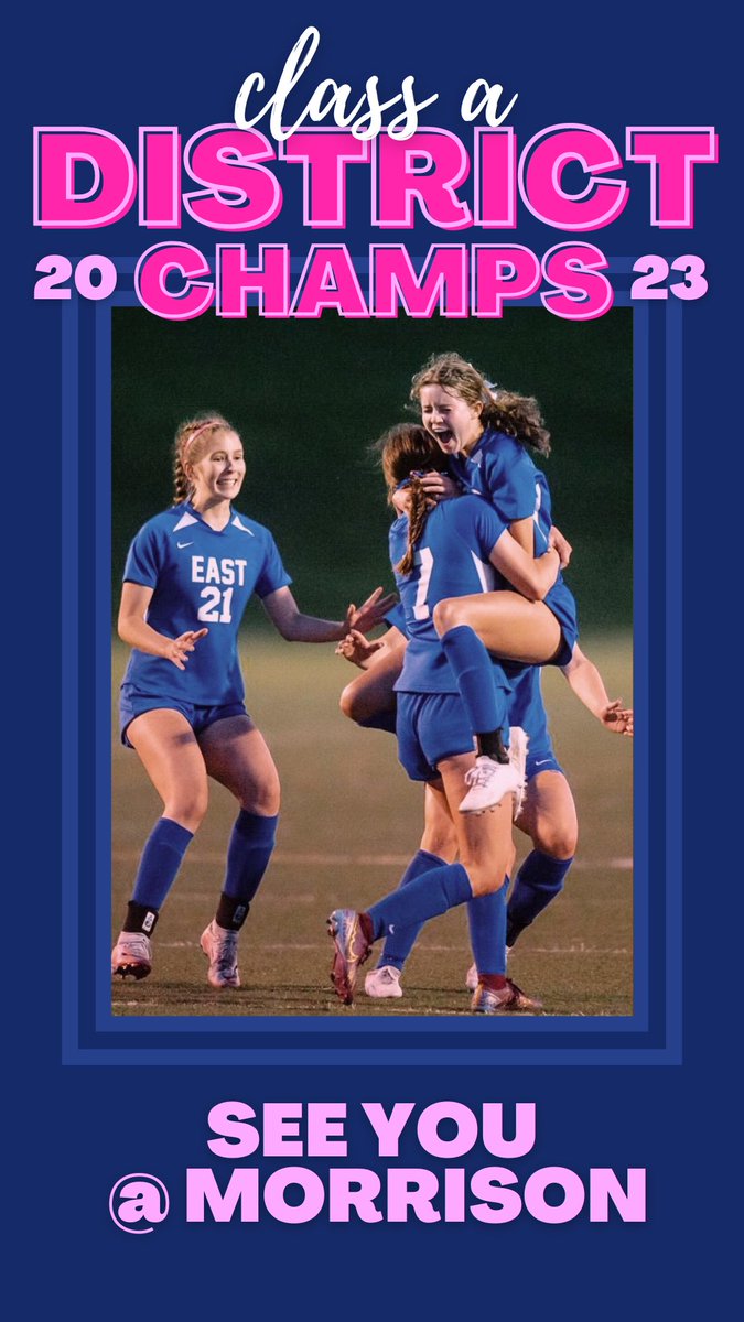LEGirlsSoccer's tweet photo. WE’RE DISTRICT CHAMPS!!!! ⚽️💙

#LEGS2023 #ROLLSPARTS💙
@EastSpartans @LPSAthletics @Channel8ABC @nsaahome @nebraska_talk https://t.co/RerarXOCyA
