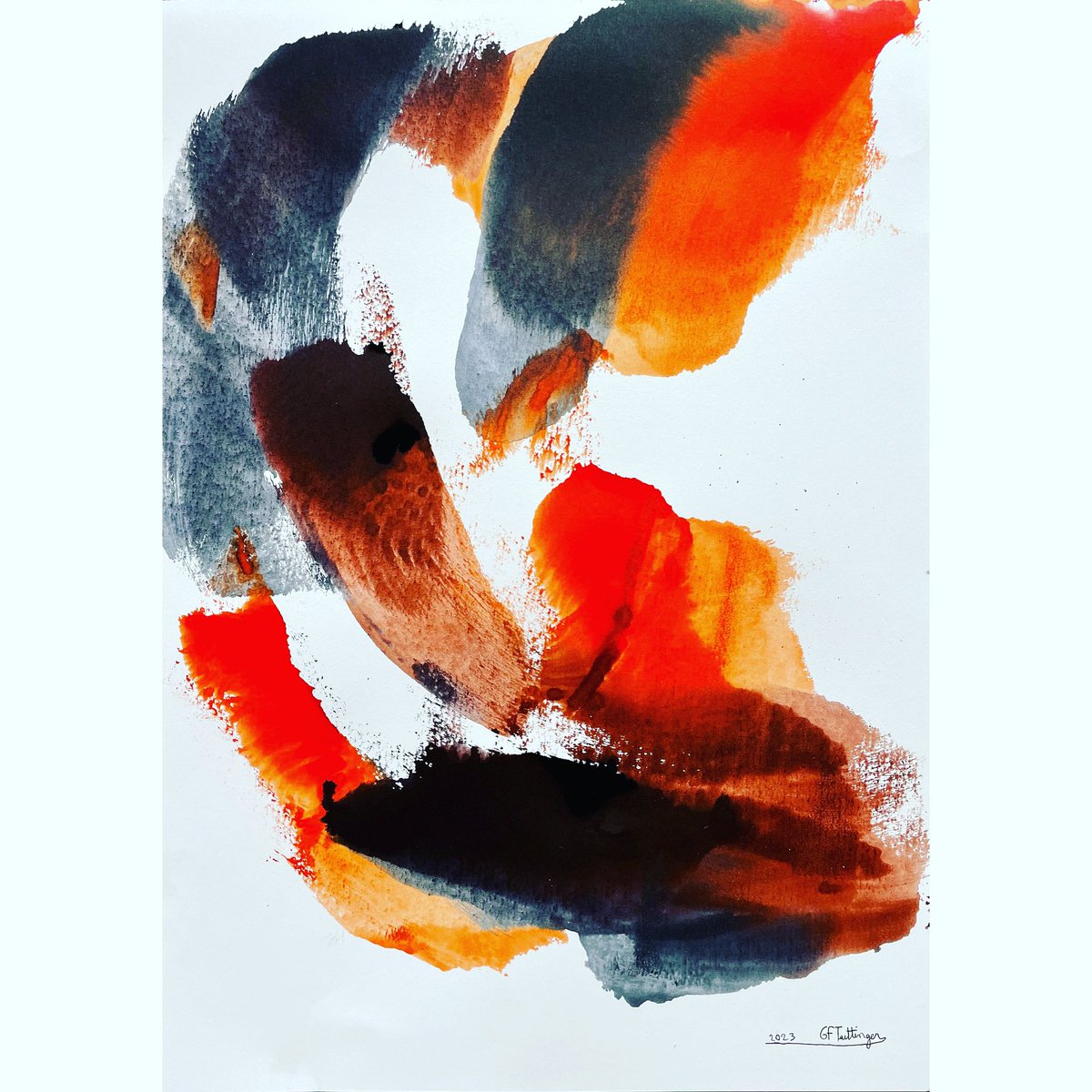 Art expressif, lumière et mouvement 2023 #241 #artexpressif #lumiereetmouvement #artabstrait #gftaittinger #encre #modernart #painting #abstractart #art #abstractartists #contemporarypainting #abstractpainting #taittinger (42cm x 59,4cm)