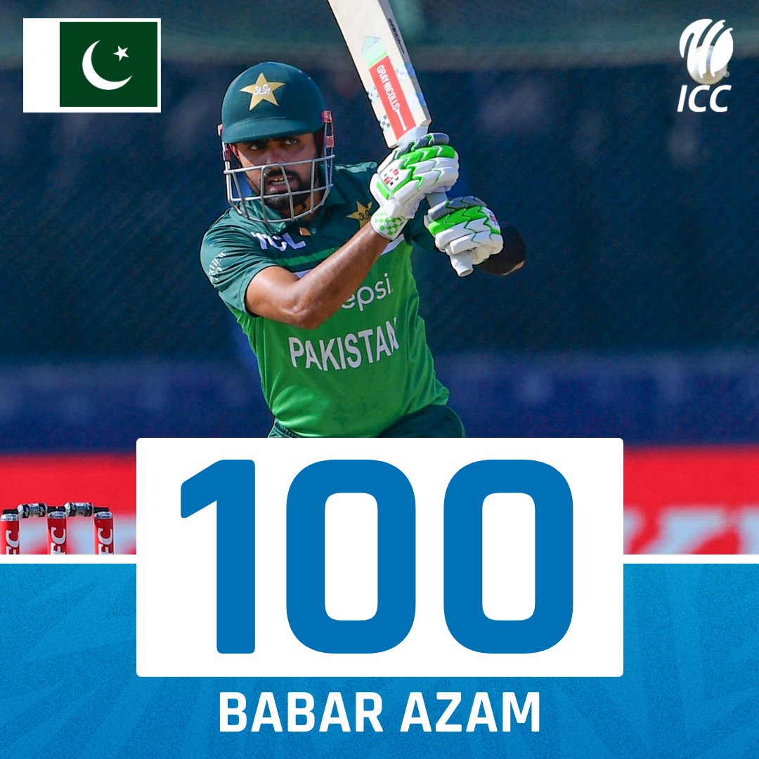 ICC's tweet photo. Yet another majestic ton from the bat of Babar Azam 😍

Follow #PAKvNZ fourth ODI: https://t.co/XqchR2lEt9 https://t.co/Cbe81BT02u