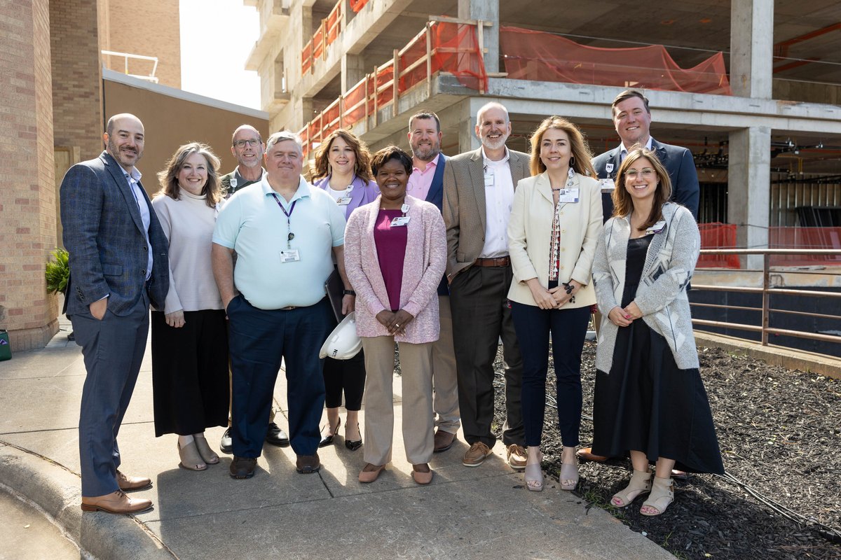 nchospitals's tweet photo. The new critical care tower at @NovantHealth Forsyth Medical Center is one step closer to completion! Staff and leaders gathered Thursday for a "topping out" ceremony to celebrate the finish of the building's structure: https://t.co/3J9icVbsvz #WeAreHealthcare #healthcare https://t.co/MwT9MLfDUm