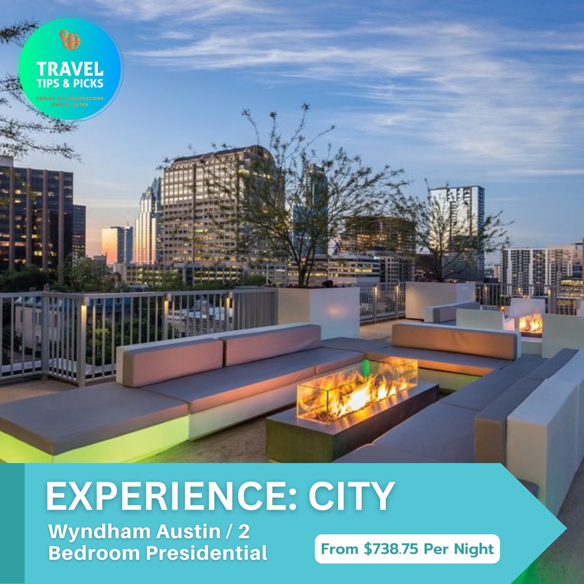 TravelTipsPicks's tweet photo. Discover the state capital of Texas and see why Austin is the home to the best music, art and technology festivals each year. Stay at this brand-new all-suite hotel in Austin for an authentic Texan vacation, including fine Southern hospitality and charm. Wyndh... https://t.co/YXX7jfl4Bq