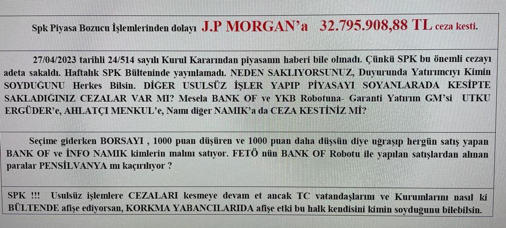 Borsa da şeffaflık ve eşitlik ilkesi herkese  uygulanmalıdır. <a href="/RTErdogan/">Recep Tayyip Erdoğan</a> <a href="/garantibbvaytrm/">Garanti BBVA Yatırım</a> #seçim2023 #bist100 #bist30 #akfye #eksun #imasm #dolar
