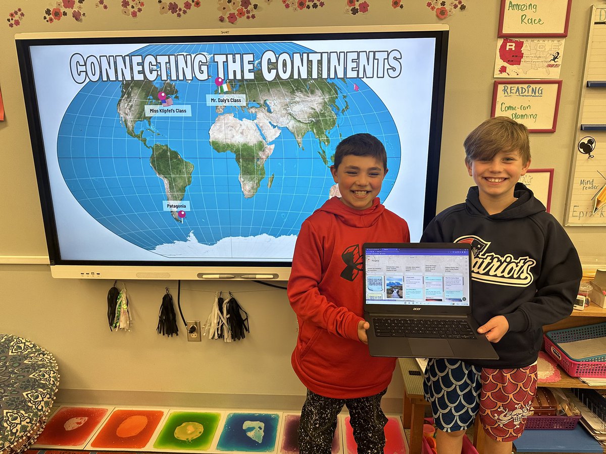 missklipfel's tweet image. Today we began connecting the continents with our @JDOFoundation partner class in Ireland in preparation for my @NatGeoEducation &amp;amp; @LindbladExp expedition to #patagonia 🌍 Check out what we are curious about: tinyurl.com/klipfelpatagon… #educatorexplorer #2023GTF #connectingfurther