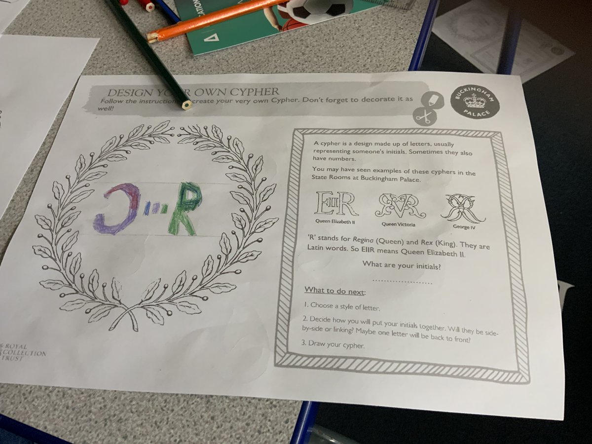 HurstKnollY3's tweet photo. We are designing a cypher for King Charles III today! https://t.co/tYznxP94gu