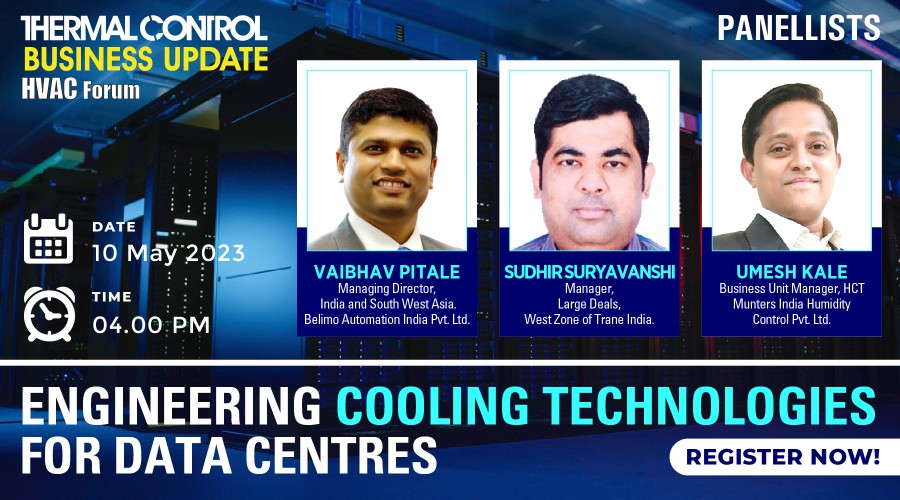 tcbumagazine's tweet photo. Thermal Control Business Update (TCBU) will organise a webinar on "Engineering Cooling Technologies for Data Centers" on 10th May 2023 at 4 PM IST. Click here.
https://t.co/wVbAf4cmGo
#TCBU #engineering #coolingtechnologies #datacenters @TraneCommercial @belimo @MuntersGroup https://t.co/BanvRO9IyM