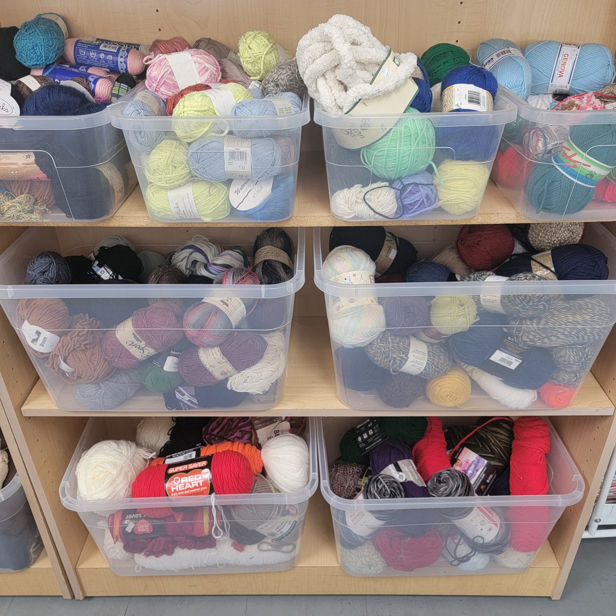🧶🎨 Are you a knitter or crocheter looking for the perfect yarn for your next project? Look no further than Bottom of the Bin! We have a huge selection of yarn in a variety color, texture, and weight. Come see us today! #yarnlove #knitting #bottomofthebin #SeminoleFL