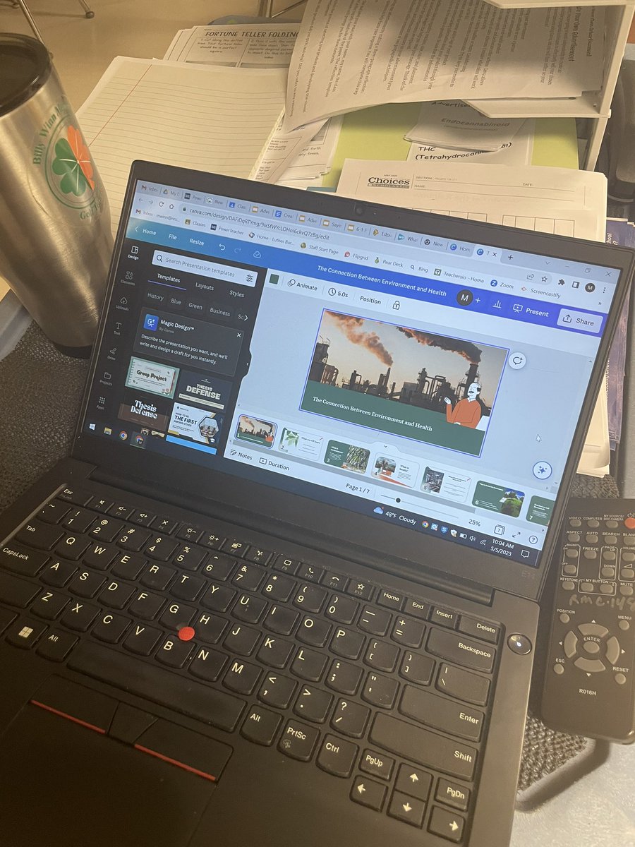 mmarotta's tweet photo. Using @CanvaEdu AI #MagicDesign enter prompts and objectives using #MagicPresentation create lessons & slides. It’s so awesome when teachers realize this is a time saver! https://t.co/5AbupMTNjx