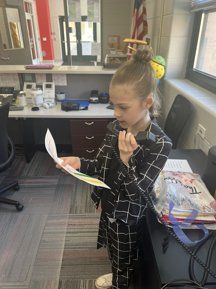 Principal Sofia for the Day! Special thanks to the PTO for the fun raffle! #RebelPride