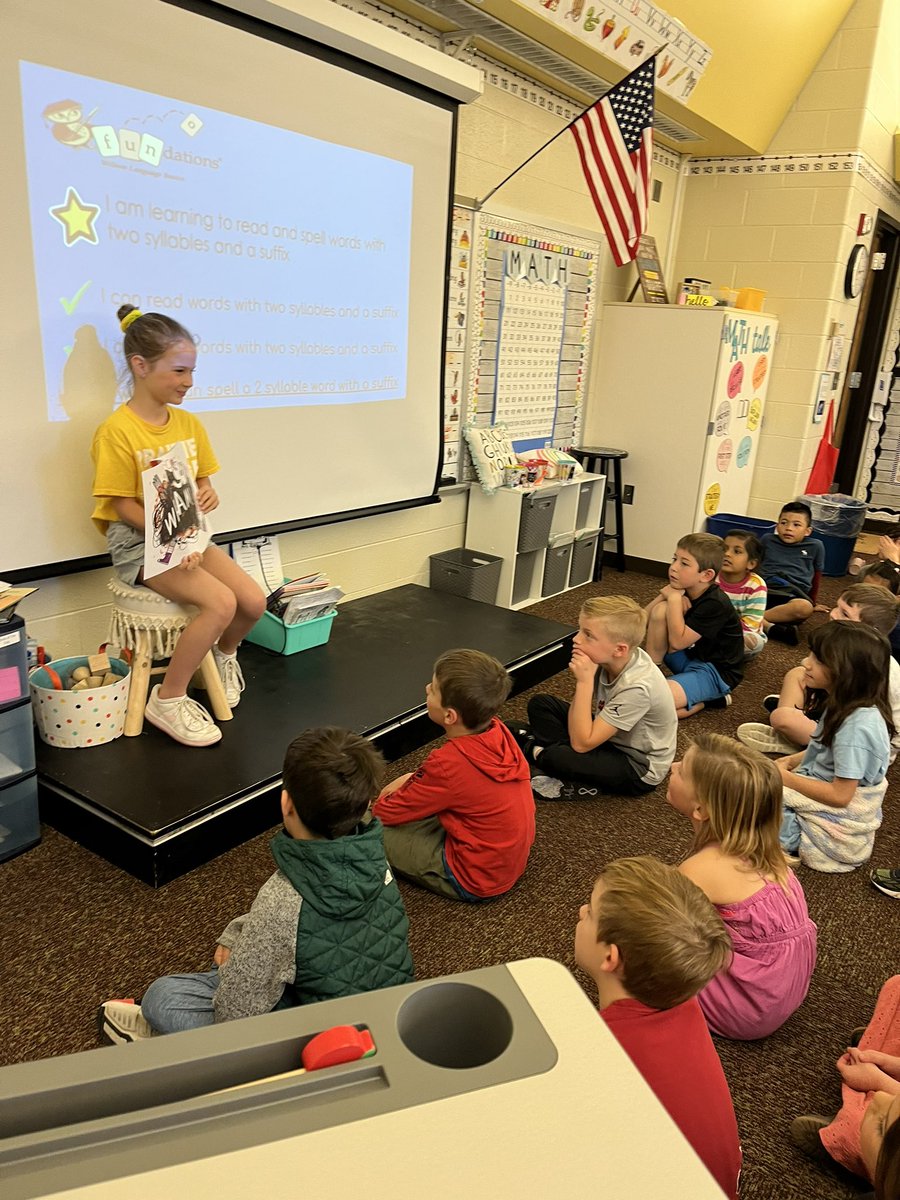 This former student earned time to read with my class and answer questions about what 2nd grade is like!