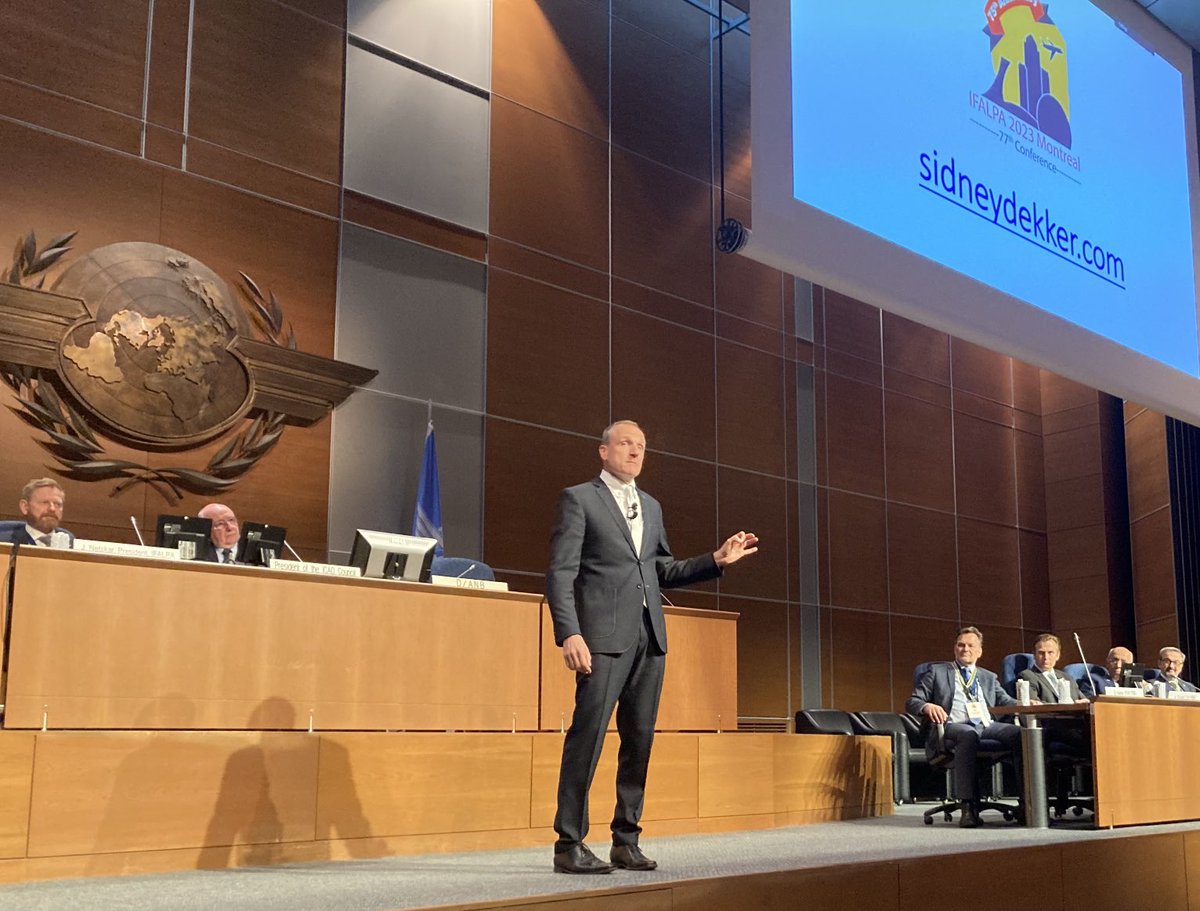 IFALPA (@ifalpa) on Twitter photo #IFALPA23 Conference Keynote ‘The Seven Habits of a Safe Airline’ by Professor <a href="/sidneydekkercom/">Sidney Dekker</a> - truly passionate about Positive Safety Culture! #IFALPA23 Conference Keynote ‘The Seven Habits of a Safe Airline’ by Professor <a href="/sidneydekkercom/">Sidney Dekker</a> - truly passionate about Positive Safety Culture!