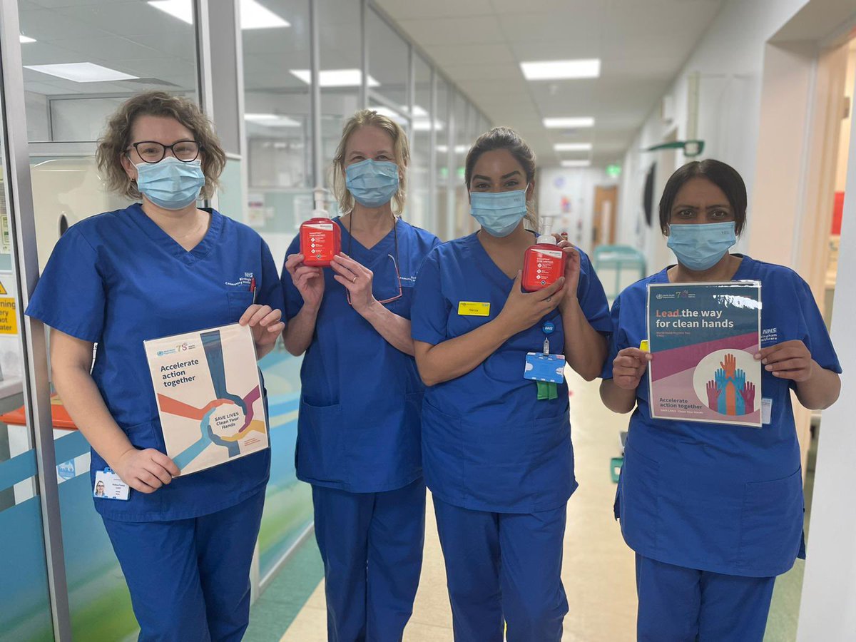 A great effort from the Sandwell dental nurses reminding the team of the importance of hand hygiene on world hand hygiene day  <a href="/BchcDental/">BCHC Dental Services Division</a> <a href="/TnaG/">Tina Gorman</a> <a href="/IPCBCHC1/">IPC@BCHC</a> #WorldHandHygieneDay <a href="/Bex_H80/">Rebecca Harris</a>