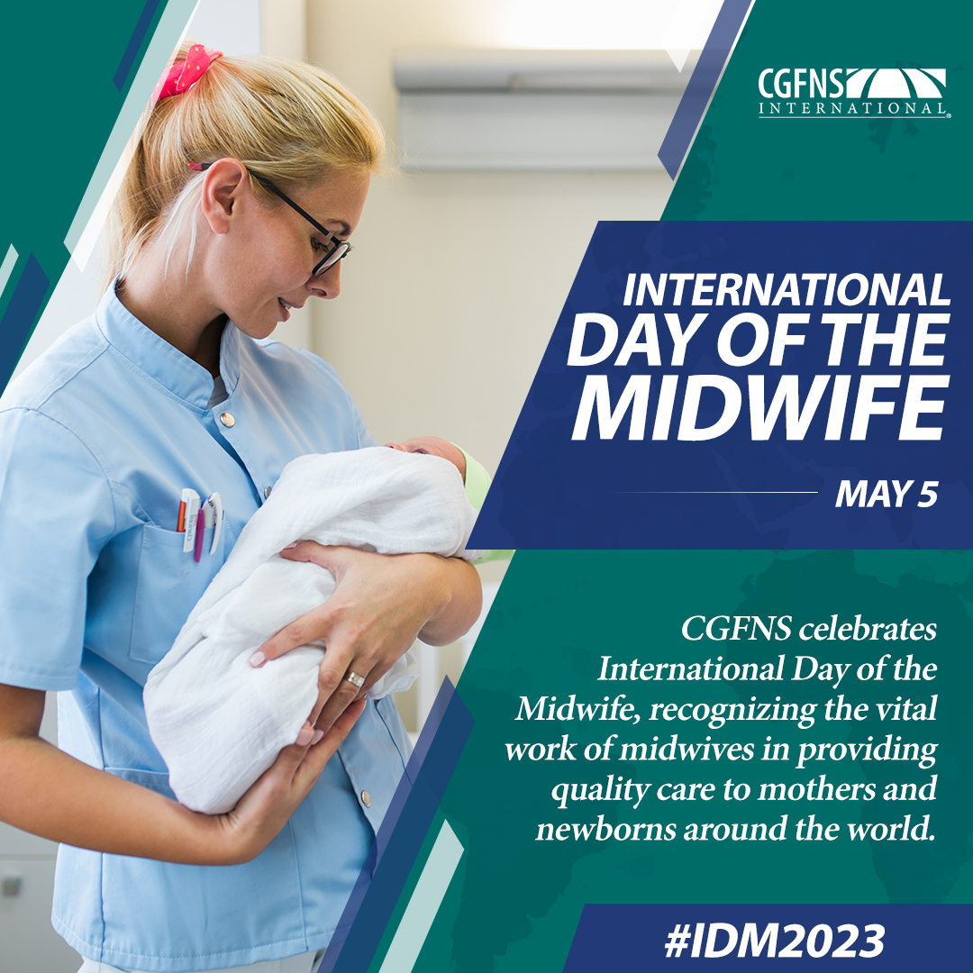 CGFNS celebrates International Day of the Midwife, recognizing the vital work of midwives in providing quality care to mothers and newborns around the world. #IDM2023 

bit.ly/3LYw8Cd
