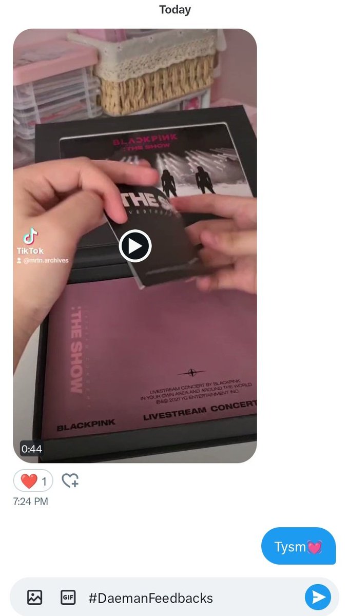 jaemandaeman's tweet photo. Ang effort ng feedback😍 sayang dko makuha yung vid hehe tysm!!💓
#DaemanFeedbacks https://t.co/QoDIArTGrP