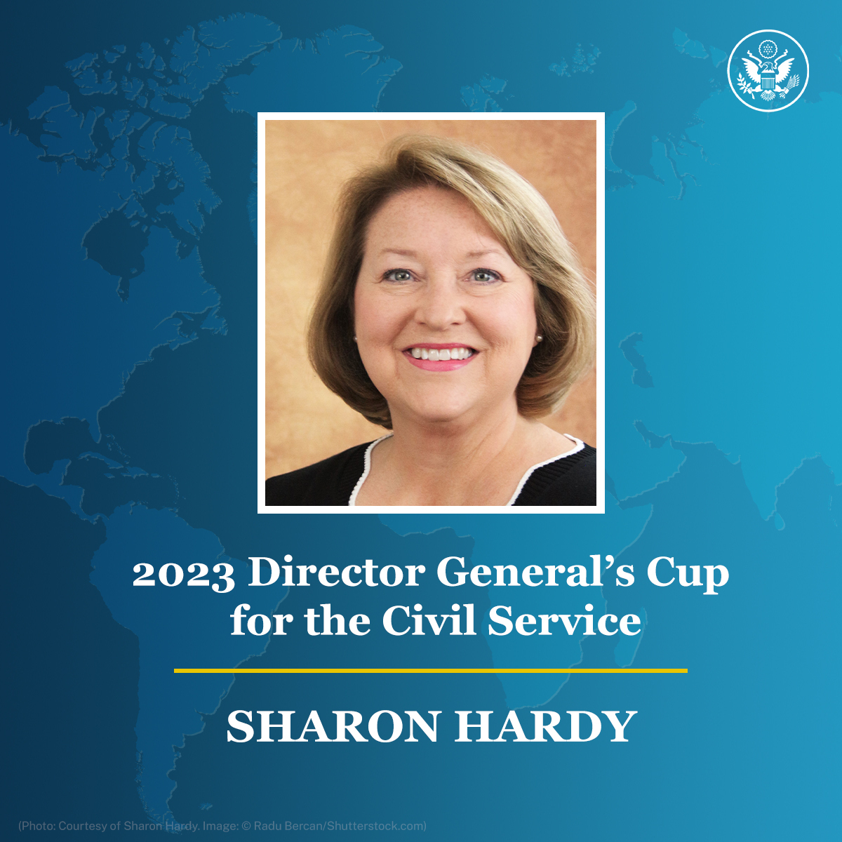 Sharon Hardy is the recipient of <a href="/StateDG/">@StateDG</a> Cup for the Civil Service for her distinguished work and unfailing commitment to our nation’s highest ideals. During her nearly 35-year career, she prepared employees and their families to represent the United States abroad.