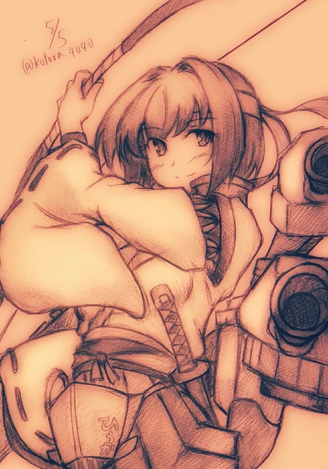 お返しだ、征くぞ #艦これ版深夜の真剣お絵描き60分一本勝負 #艦これ版真剣お絵描き60分一本勝負_20230505