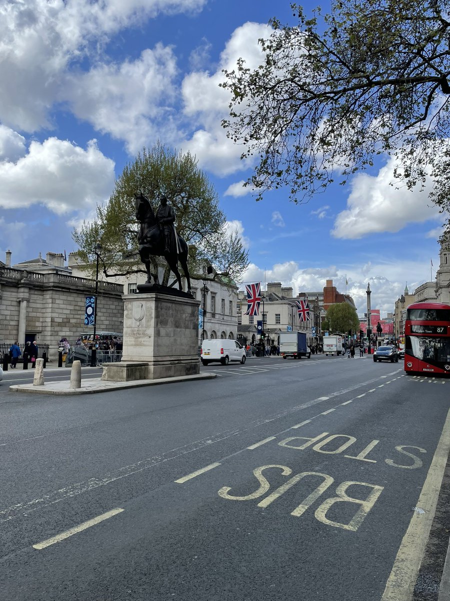 SattyLuther's tweet photo. Getting ready for the #Coronation in #whitehall https://t.co/MzXntFgY6y