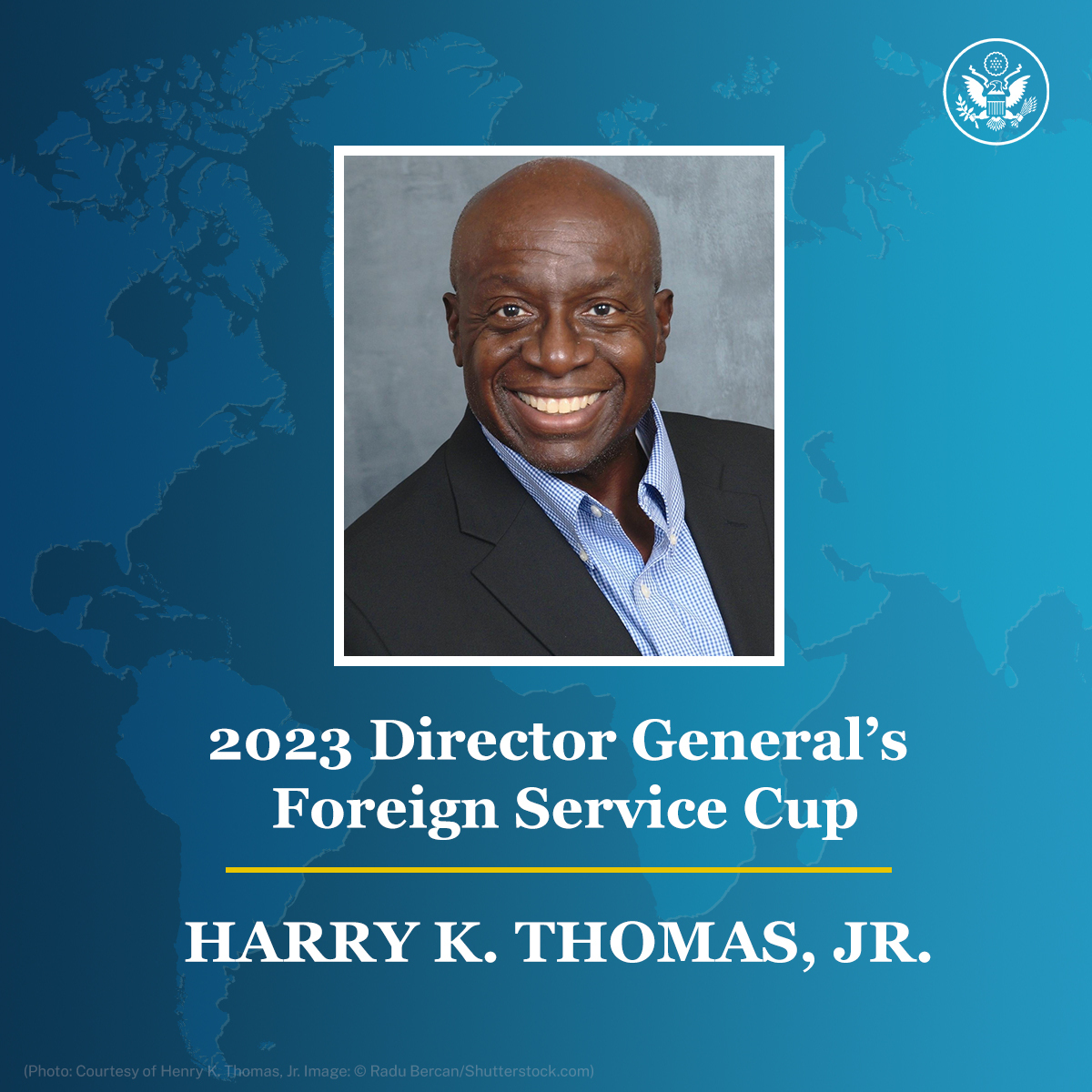 Harry K. Thomas, Jr. is the recipient of this year's <a href="/StateDG/">@StateDG</a> Foreign Service Cup for embodying the highest ideals of public service. Over a 34-year career, Ambassador Thomas served in senior positions at the State Department and the <a href="/WhiteHouse/">The White House</a>.