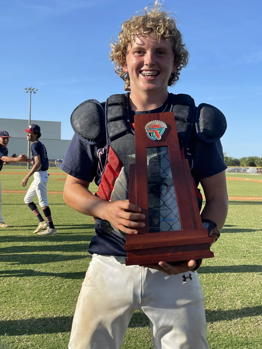 AnthonyDSelf's tweet photo. WE did this! WE came together as a team, and beat a talented MCC 5-1! District Champs!! #floridabaseball #cocoabeachbaseball #classof2025 #catcher https://t.co/KJtAAIaKMI