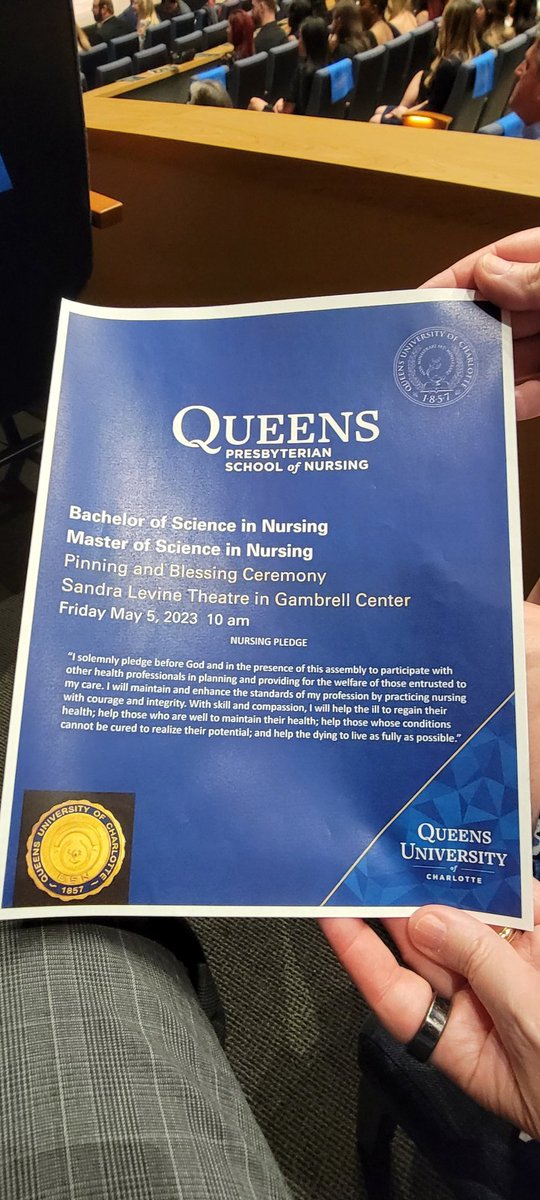 DanielGLugo's tweet photo. One of my favorite parts of @QueensUniv Commencement Week is our @QueensNursing Blessing of Hands Ceremony. https://t.co/6iXI2UAGi0