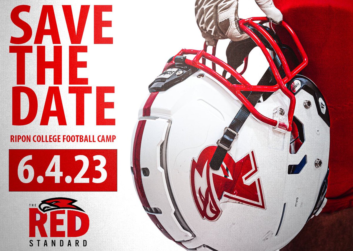 Thank you <a href="/coach_hepp/">Coach Hepp</a> for the camp invite to <a href="/RiponRedHawkFB/">Red Hawk Football</a>!