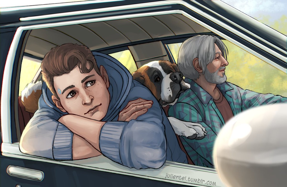 julientel_art's tweet image. Week 1: Together
Connor loves road trips

#DetroitBecomeFamilyevent 
#DetroitBecomeHuman