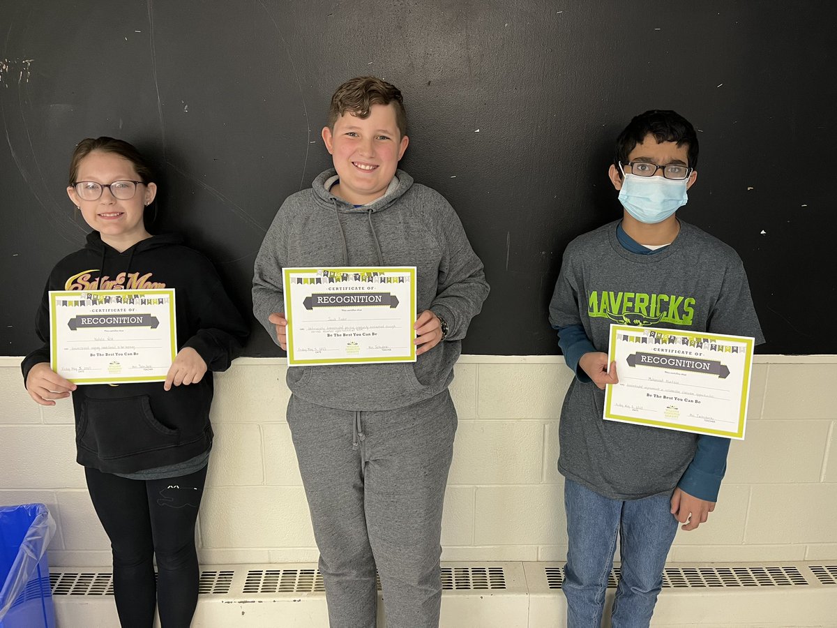 Our amazing grade 5/6 award winners for April ☺️