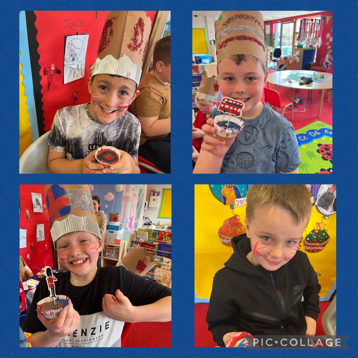 bhvcprimary's tweet photo. We have had lots of fun this week in KS 2 Nurture Class learning  about the King’s Coronation and baking coronation cupcakes for our British themed tea party this afternoon 🇬🇧 👑 ☕️ 🧁 #kingscoronation2023 #celebrationtime https://t.co/eheOajtJf4