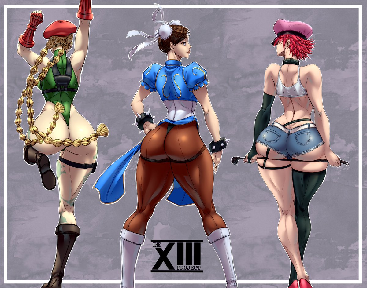 Skkettchii's tweet photo. Hello! How are you? today I'm bringing you the art of #Caime #ChunLi and #Poison from #Streetfighter, I hope you enjoy it! OuO https://t.co/Q9Vy9QvT8E
