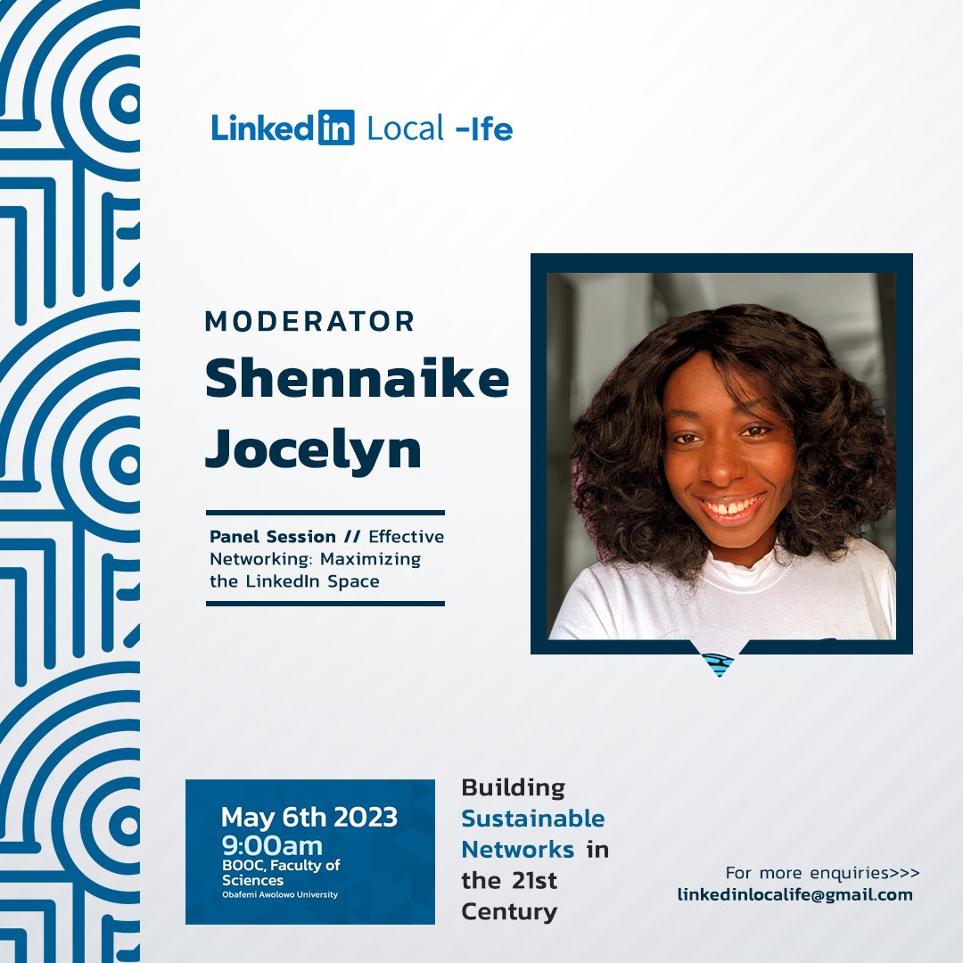 LinkedIn_Ife's tweet image. LinkedIn local ife event in less than 24 hours 💃

Meet our Moderators @_the_Jocelyn
and Clinton Oladayo Alabi

Are you ready??!!!!

#OAUTwitter #Linkedinlocal
