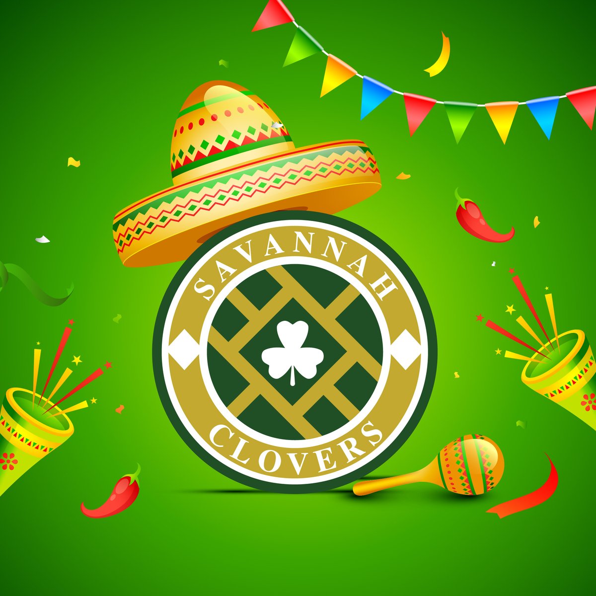 ¡Viva la fiesta! ¡Feliz Cinco de Mayo! 🌶 

No olvides acompañarnos el 19 de mayo para nuestro partido de exhibición vs Liga de Savannah en el Memorial Stadium a las 7 pm ☘⚽ 

Compra tus entradas aquí tinyurl.com/SCFCvsLaLiga