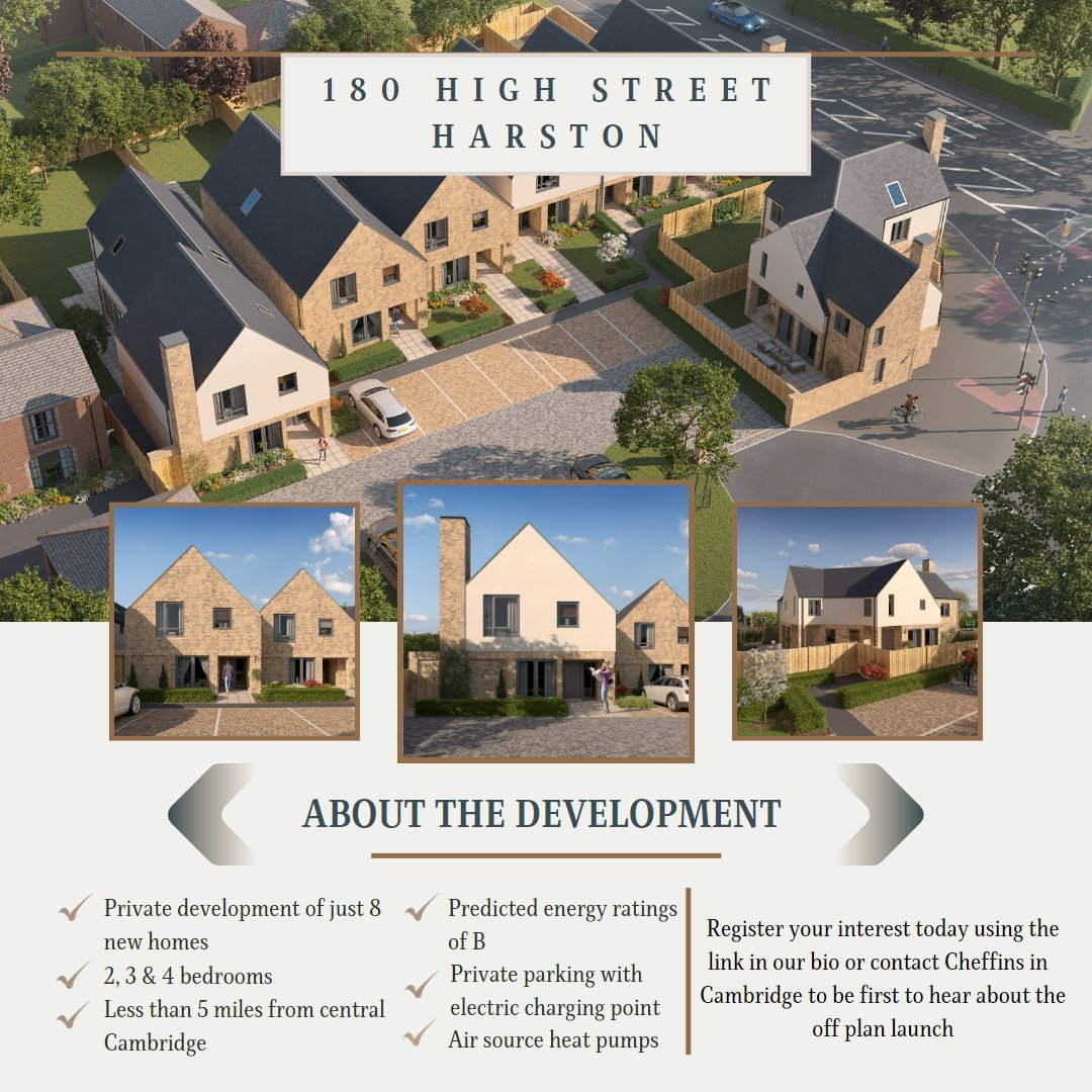 enterprisepg's tweet photo. We are only four days away from launching our newest residential development in Harston, and we know you're excited to hear more.
A select development of just eight homes in one of South Cambridgeshire’s most desirable villages and just 15 minutes from the centre of Cambridge. https://t.co/i3zzlsSl0l