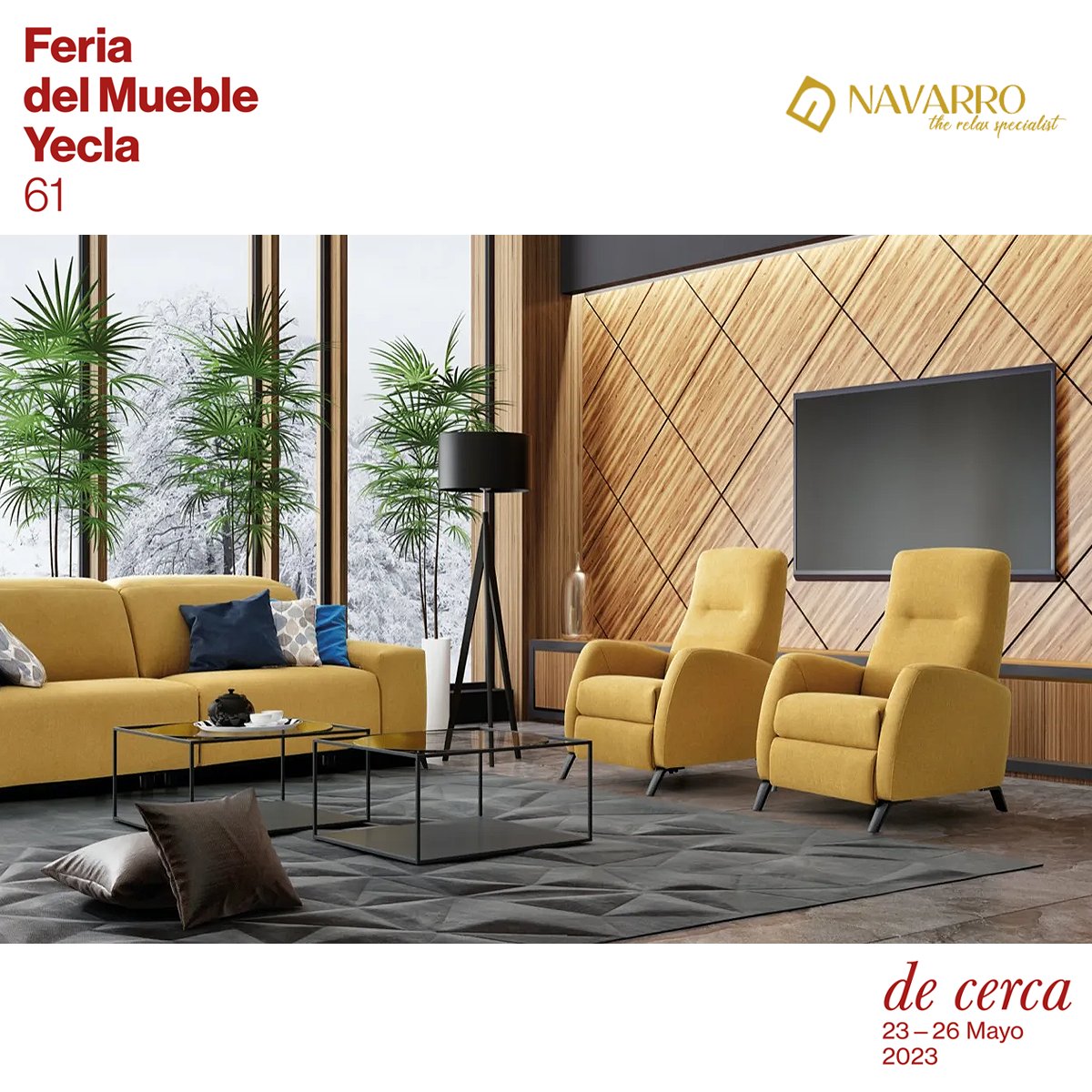 FMYecla's tweet photo. ☝️ ¡Tapicerías Navarro presentará sus novedades en la 61’ Edición de la FMY!

Desde 1964 fabricando sillones y butacas, @tapnavarro se ha convertido en un referente indiscutible en el mercado, siendo su especialidad los sillones tapizados: https://t.co/DKyXg9fdde

📍 Estand A8-B8 https://t.co/veC4JGbk5v