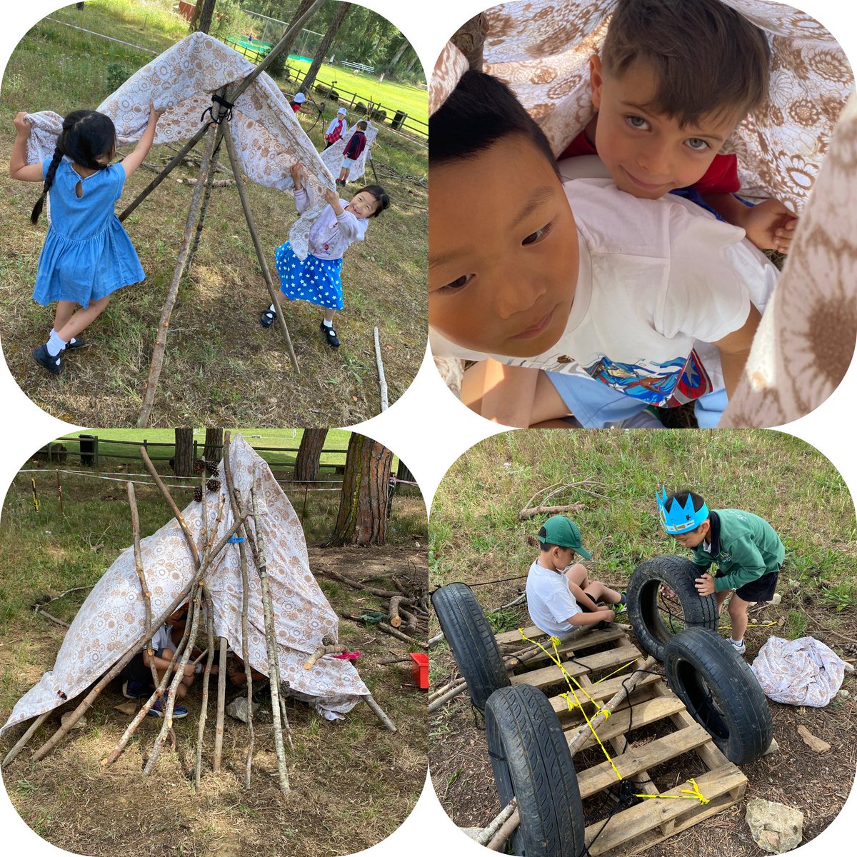 Crowns fit for a king! And the poshest dens in town! This week was the last session for the Yr1s & what wonderful time we’ve had #StJuliansLisbon #StJuliansSEED #TheJoyOfLearning