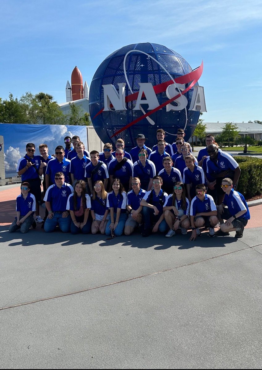 AFJROTC at the Kennedy Space Center @WashbrnRuralAFJROTC.  #WaRuFl23