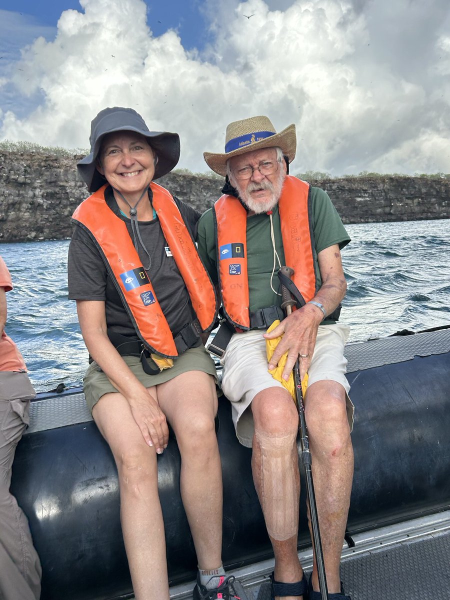 Today’s blog post is a tribute to the man who invited me to accompany him on a trip of a lifetime—my father. reneeharmon.com/2023/05/02/pap… #surfingthewavesofalzheimers #fatherdaughtertravel #octogenariantravels #galapagos #lindbladexpeditions