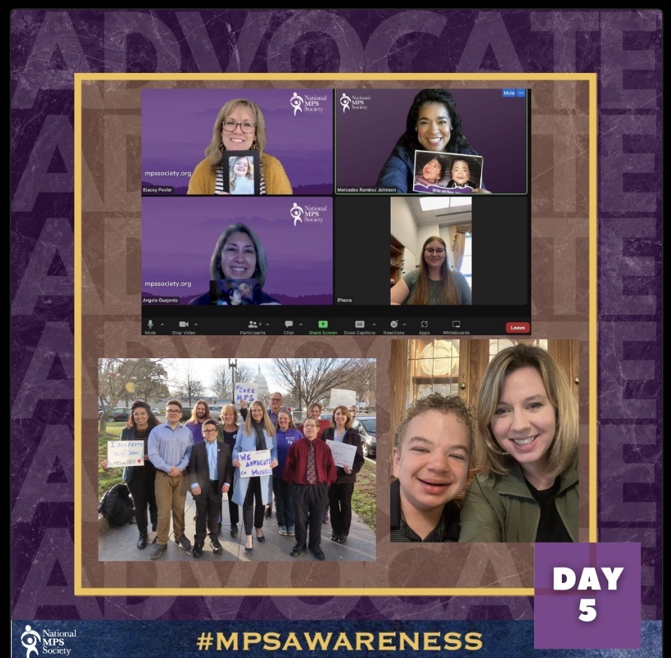 Day 5: How is a child diagnosed with MPS or ML? #MPSML are inherited degenerative #rarediseases. Early diagnosis is vital to stop irreversible damage to cells & organs. We passionately #advocate lawmakers to bolster #newbornscreenings. #Hope Join us! 👉🏽mpssociety.org/advocate/