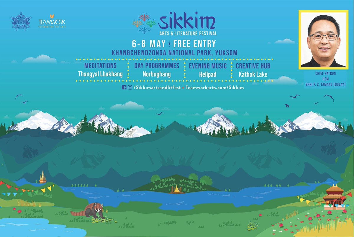 aditya_golay's tweet image. Art and literature festivals are vital for celebrating creativity, promoting cultural diversity, fostering community engagement, inspiring learning, and providing a platform for artists and authors to showcase their work.

Join us in Yuksom, the first capital of Sikkim for…..