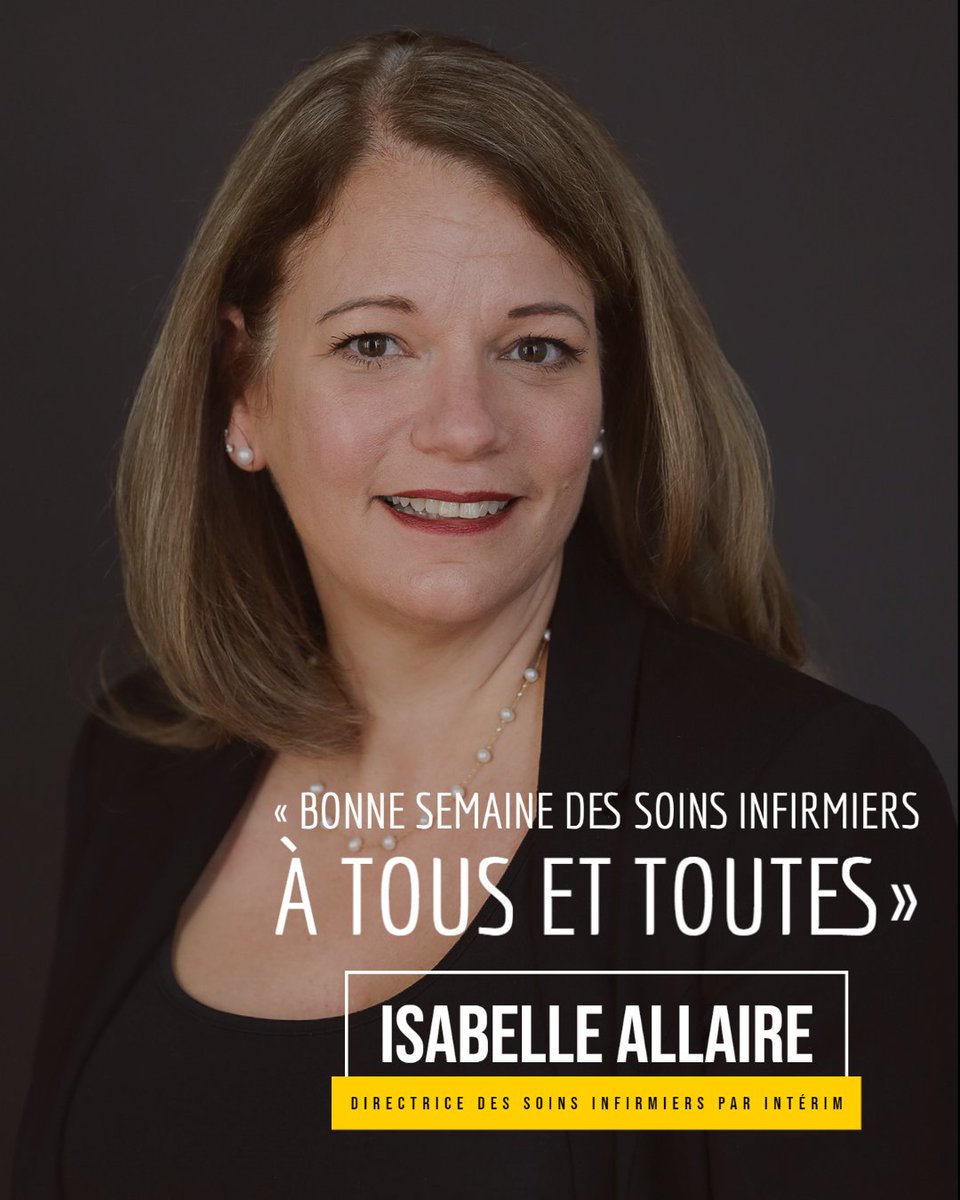 santeqc_csmtl's tweet photo. SEMAINE DES SOINS INFIRMIERS | Merci à toutes et tous pour votre travail extraordinaire! Pour l'occasion, découvrez le mot de remerciement d’Isabelle Allaire, Directrice des soins infirmiers intérimaire: https://t.co/3W2D16WyDe
#SoinsInfirmiers #Engagées #PlusFortAvecVous https://t.co/b00Ms6vmj0