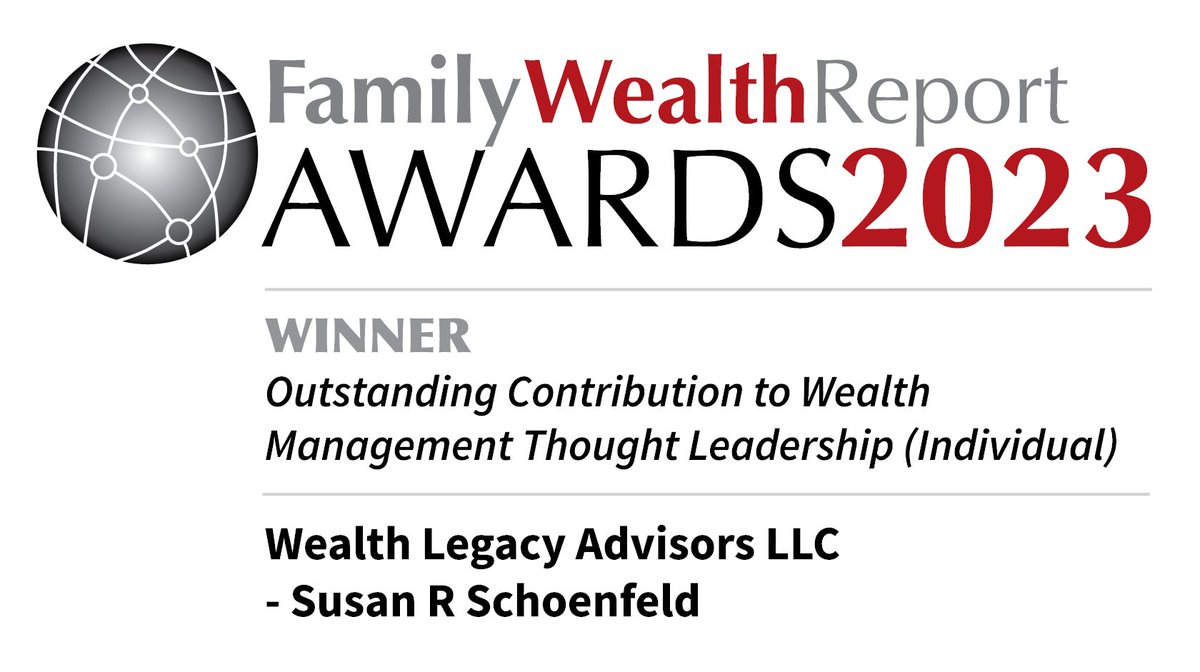 SRSchoenfeld's tweet photo. Delighted that I won last night at the Family Wealth Report Awards for Outstanding Contribution to Wealth Management Thought Leadership (Individual)! In a prestigious category with so many talented and worthy finalists, what an honor to be singled out. #FamilyWealthReport https://t.co/klgZLyqfKz