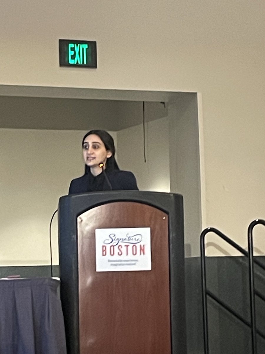 Exciting day at the ANS continues with Aida Nourbakhsh presenting her ANS research grant award.