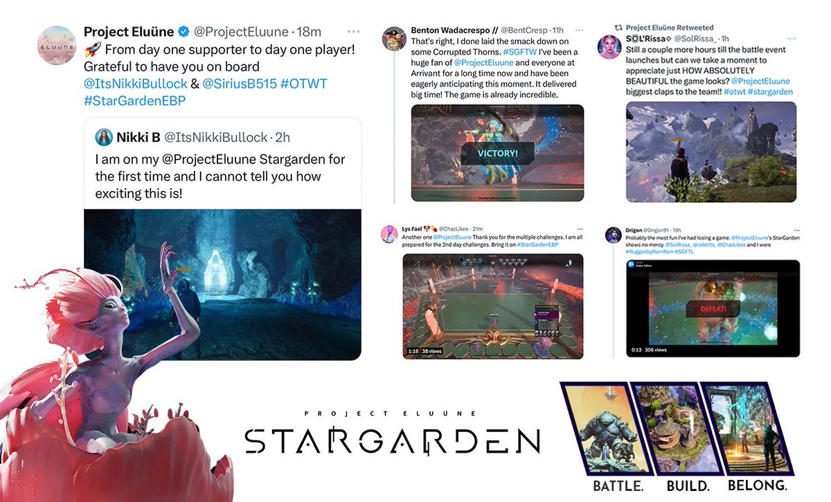 So great to see the #community reactions to Day One of our #stargarden Play Test! Thank you for your support, contributions and feedback!! #OTWT