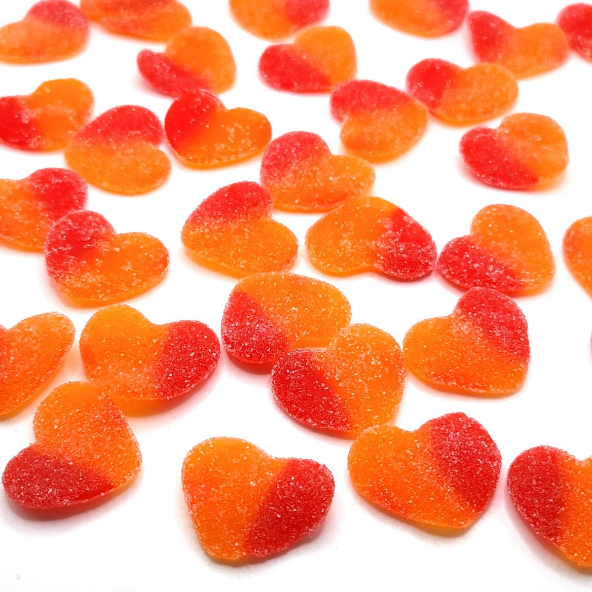 You'll fall in love with our delicious peachy hearts. Try some today. 💕😍🍭#candy