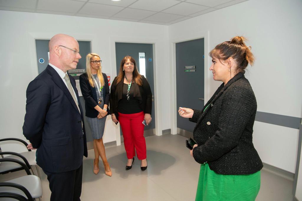 Priscilla1Lynch's tweet photo. Delighted 2 welcome @DonnellyStephen &amp; @NormaFoleyTD1 to Castleisland PCC to meet with @CKCH_CHN1 Team &amp; hear about the #ECC #CHN progress #slaintecare 
Thank you 2 @mirz01 &amp; Team for accommodating this visit.
@BernardGloster @HSELive @HSEprimarycare @CorkKerryCH @Mariodonovan08 https://t.co/47t5FictXE