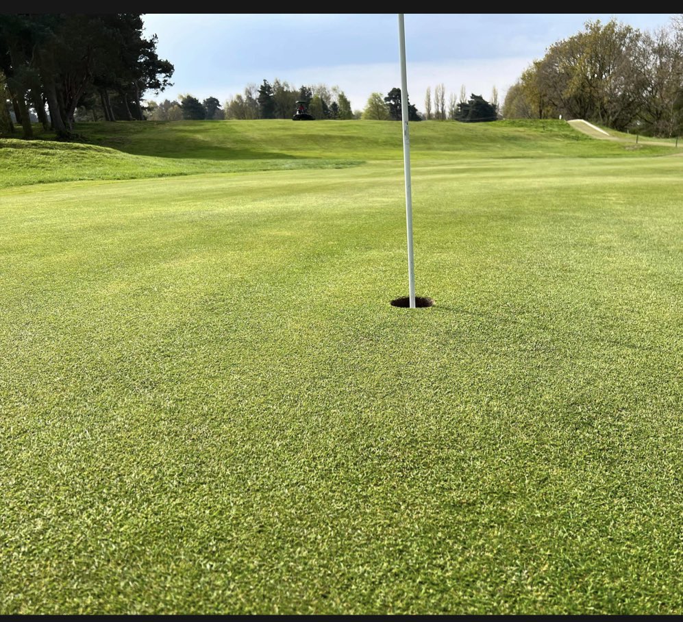 Lovely evening 9 holes between the rain tonight <a href="/Marketrasengc/">Market Rasen Golf Club</a> , best I've seen it for a long time 👌