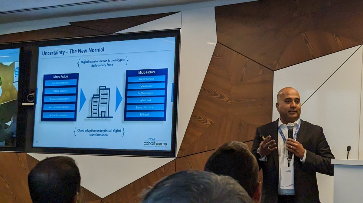 ronakhd's tweet image. #InfosysCobalt world tour gets kicked off by @adyaanant - cloud underpins all digital transformation as we weather a bunch of challenging micro and macro factors. @Infosys