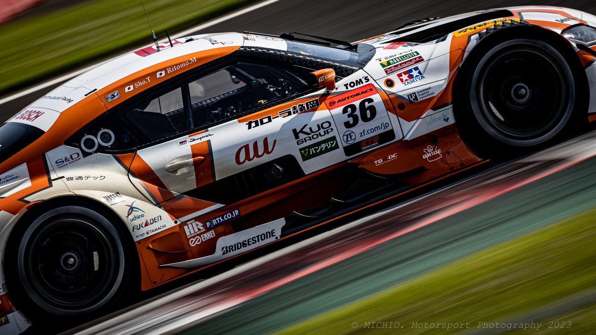 #坪井翔 #宮田莉朋
#teamtoms #gazooracing 
#au  #grsupra #supergtrd2 
#supergt2023 #スーパーgt
#motorsports #motorsportphotography 
#canon_photos #canon #eosr3slowshutter
#2023スーパーGT第2戦富士 #2023AUTOBACSSUPERGT
#fuji450kmrace